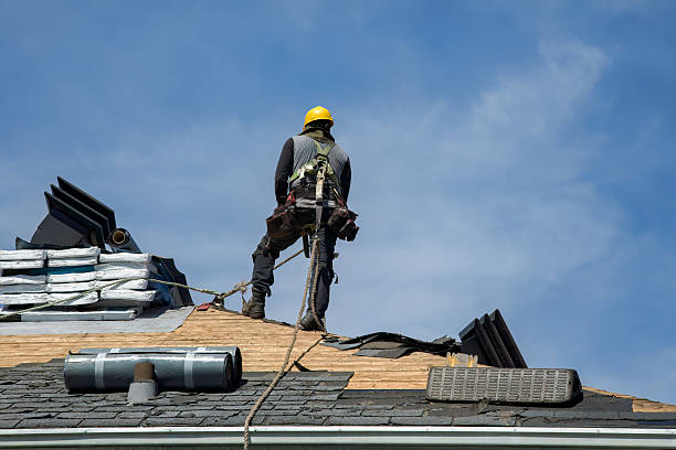 Professional Flat Roof Repair technician working in Mountain View, OK